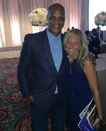 Katie and former MLB star Daryl Strawberry.